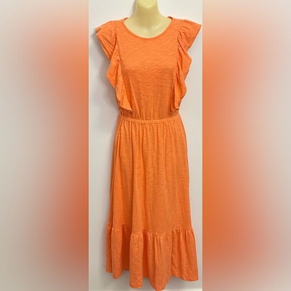 LOFT Orange Maxi Dress size XS - Picture 1 of 7
